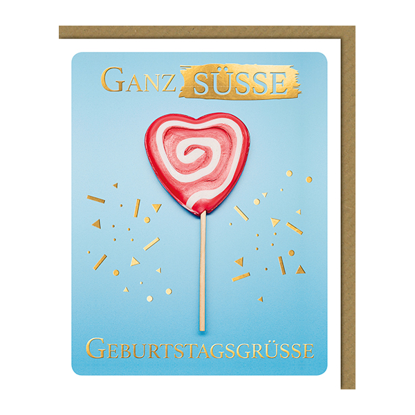 Geburtstag Glückwunschkarte mit Umschlag