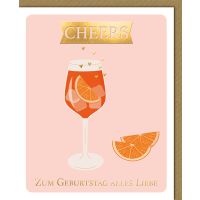 Geburtstag Glückwunschkarte mit Umschlag Longdrink...