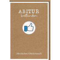 Abitur bestanden Glückwunschkarte mit Briefumschlag...