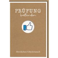 Prüfung bestanden Glückwunschkarte mit Umschlag...