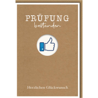 Prüfung bestanden Glückwunschkarte mit Umschlag...