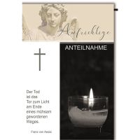 Trauer Beileid Kondolenzkarte mit Umschlag Aufrichtige...