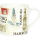 Becher Stadt Hamburg - Bone China Mug - Size: Ø 8,5 x H 8,5 cm - Füllgutvolumen: 350 ml