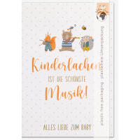 Geburt Baby Good Vibes unverpackte Glückwunschkarte...