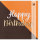 Geburtstag - Good Vibes - Glückwunschkarte im Format 15,5 x 15,5 cm mit Briefumschlag