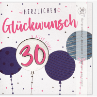 30. Geburtstag Good Vibes Quadratische unverpackte...