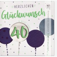 40. Geburtstag Good Vibes Glückwunschkarte mit...