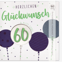 60. Geburtstag Good Vibes Quadratische unverpackte...