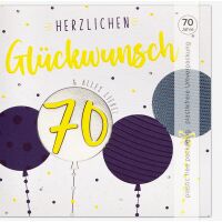 70. Geburtstag Good Vibes Quadratische unverpackte...