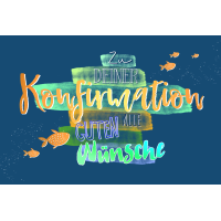 Konfirmation alles Gute mit Goldfolie Naturkarton...