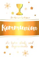 Kommunion - Naturkarton - Glückwunschkarte im Format...
