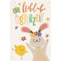 Ostern Naturkarton Glückwunschkarte mit Umschlag...