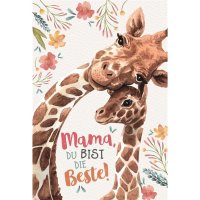 Muttertag - Naturkarton - Glückwunschkarte im Format...