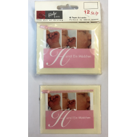 Zur Geburt Baby Mädchen Minikarte 8x6 cm mit...