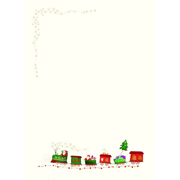Briefpapier Skorpions Art Zug Weihnachten Set mit 10 Briefbogen inkl. 10 Briefumschlägen