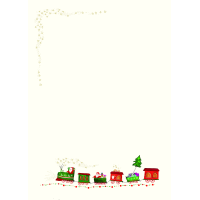 Briefpapier Skorpions Art Zug Weihnachten Set mit 10...
