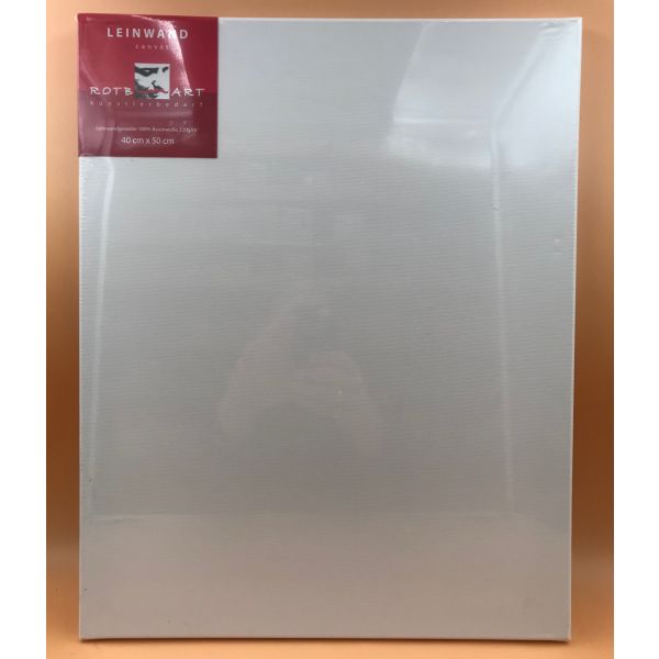 Leinwand 40x50cm - Keilrahmen - Rotbart Leinwandgewebe - Künstlerbedarf