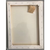 Leinwand 40x50cm - Keilrahmen - Rotbart Leinwandgewebe - Künstlerbedarf