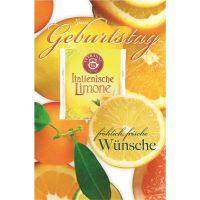 Geburtstag Glückwunschkarte mit Umschlag Teebeutel...