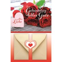 A Geburtstag Geldkarte Glückwunschkarte mit Umschlag