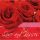 Liebet – Minikarte – 8 x 8 cm - mit Briefumschlag und Stanzung - Love and Kisses