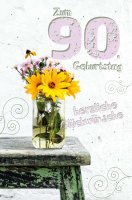 Zahlengeburtstag - 90. Geburtstag - Glückwunschkarte...