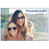 Allgemeine Wünsche  Postkarte Freundschaft zwei Frauen