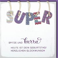 Geburstag CraftArt Quadratische Glückwunschkarte mit...