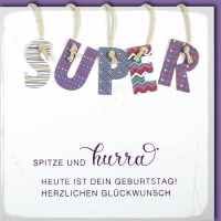 Geburstag CraftArt Quadratische Glückwunschkarte mit...