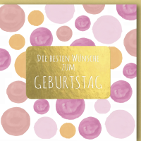 Geburtstag Glückwunschkarte mit Umschlag Bunte...