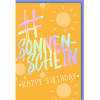 Geburtstag Hashtag Glückwunschkarte mit Umschlag...
