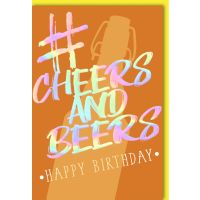 Geburtstag Hashtag Glückwunschkarte mit Umschlag...