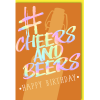 Geburtstag Hashtag Glückwunschkarte mit Umschlag...