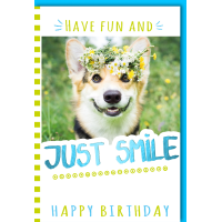 Geburtstag Glückwunschkarte mit Umschlag Hund