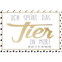 Postkarte True Words Glückwunschkarte "Ich...
