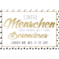 Postkarte True Words Glückwunschkarte Einige...