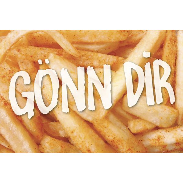 Postkarte #like Glückwunschkarte Gönn Dir Pommes Frites