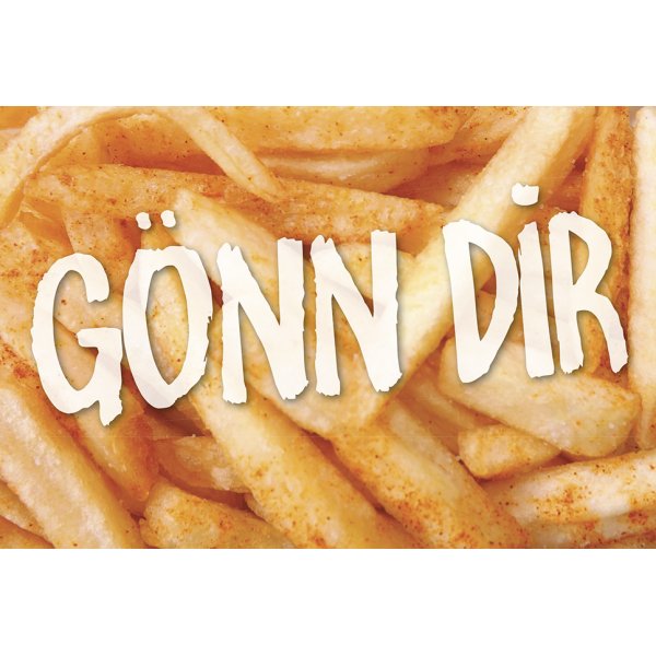 Postkarte #like Glückwunschkarte Gönn Dir Pommes Frites