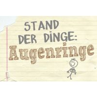 Postkarte #like Stand der Dinge: Augenringe