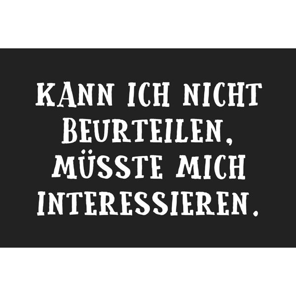 Postkarte #like Glückwunschkarte im Format Kann ich nicht beurteilen, müsste mich interessieren