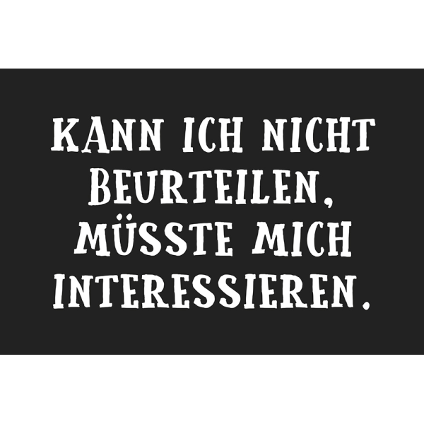 Postkarte #like Glückwunschkarte im Format Kann ich nicht beurteilen, müsste mich interessieren