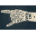 Postkarte #like Hand mit Schlagworten Party on Metal forever Rockstar