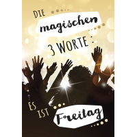 Postkarte #like Glückwunschkarte "Die magischen...