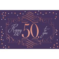 50. Geburtstag Karte mit Umschlag