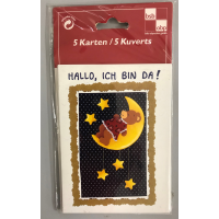 Geburt Ereignis Geburtsanzeige 5 Karten 5 Umschläge...