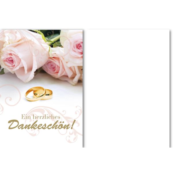 Danksagung 5 Danksagungen mit 5 Umschlägen Goldhochzeit
