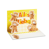 Allgemeine Wünsche 3D Pop-Up Grußkarte mit...