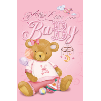 Geburt Baby Freudiges Ereignis Glückwunschkarte mit...