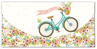 Gutschein - Glückwunschkarte im Format 10,5 x 21 cm mit Umschlag - Fahrrad