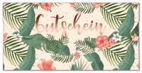 A - Gutschein - Glückwunschkarte im Format 10,5 x 21 cm mit Umschlag - Dschungel